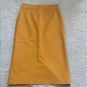 Zara Mustard Pencil Skirt